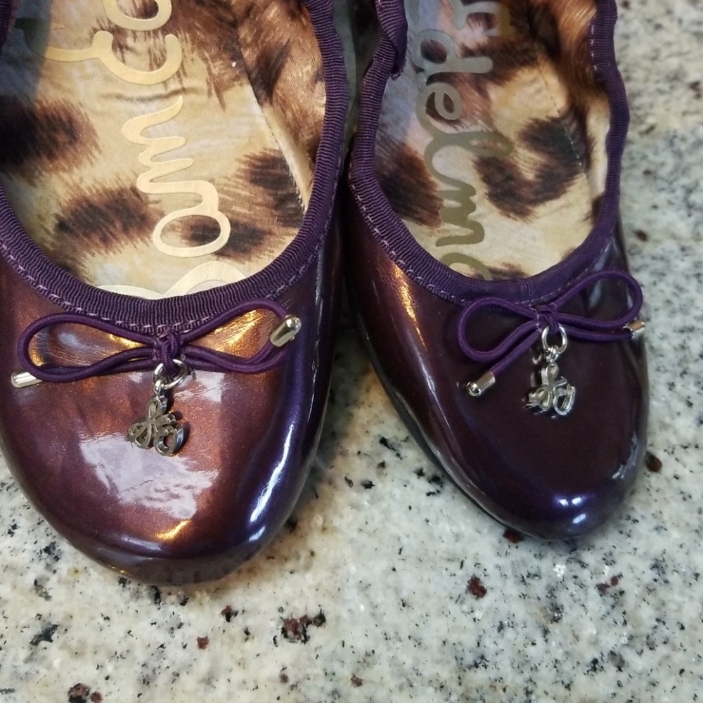 Sam Edelman Fiona Purple Ballet Flats Girls 3M - Picture 4 of 8